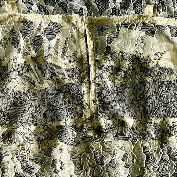 Anthropologie Sheer Mixed Lace Cami In Ivory Size S NWT - Picture 12 of 14